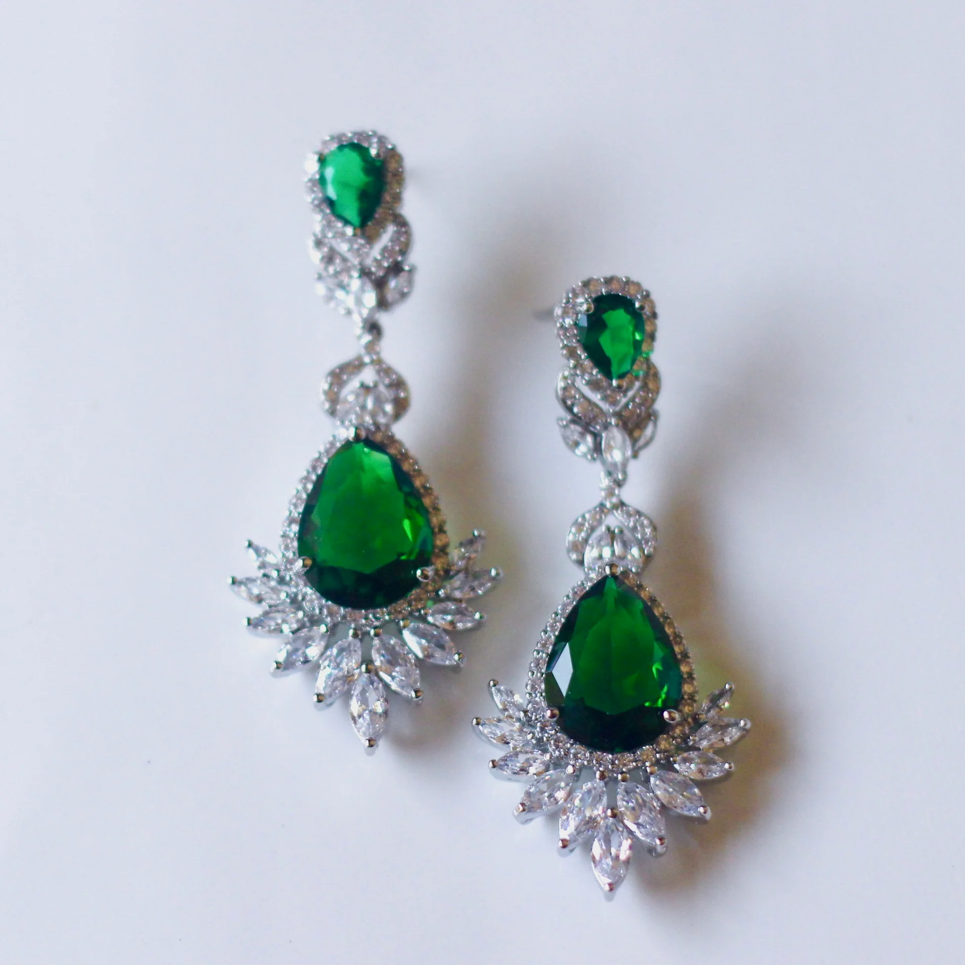 Emron Earrings-Green - Image 4