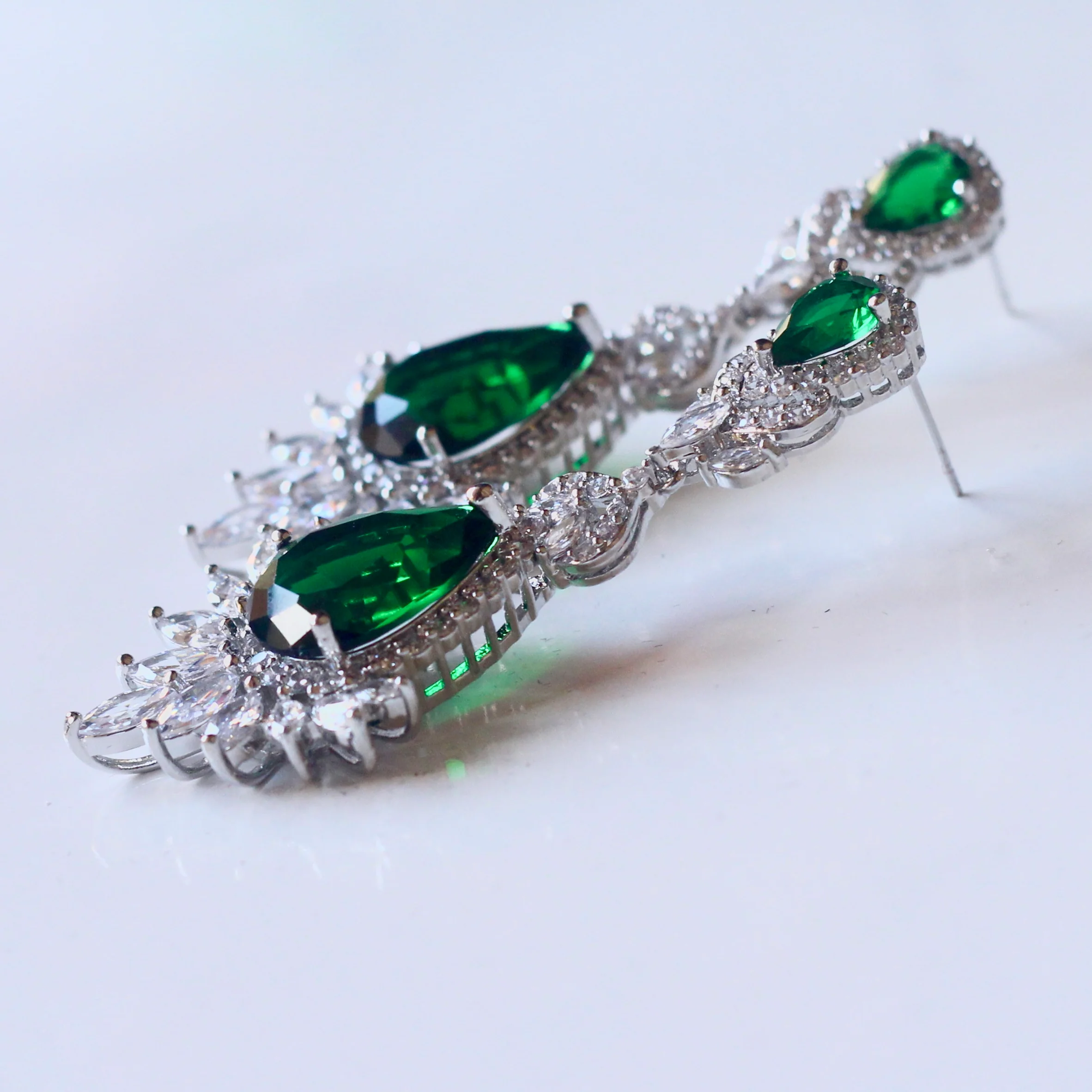 Emron Earrings-Green - Image 7