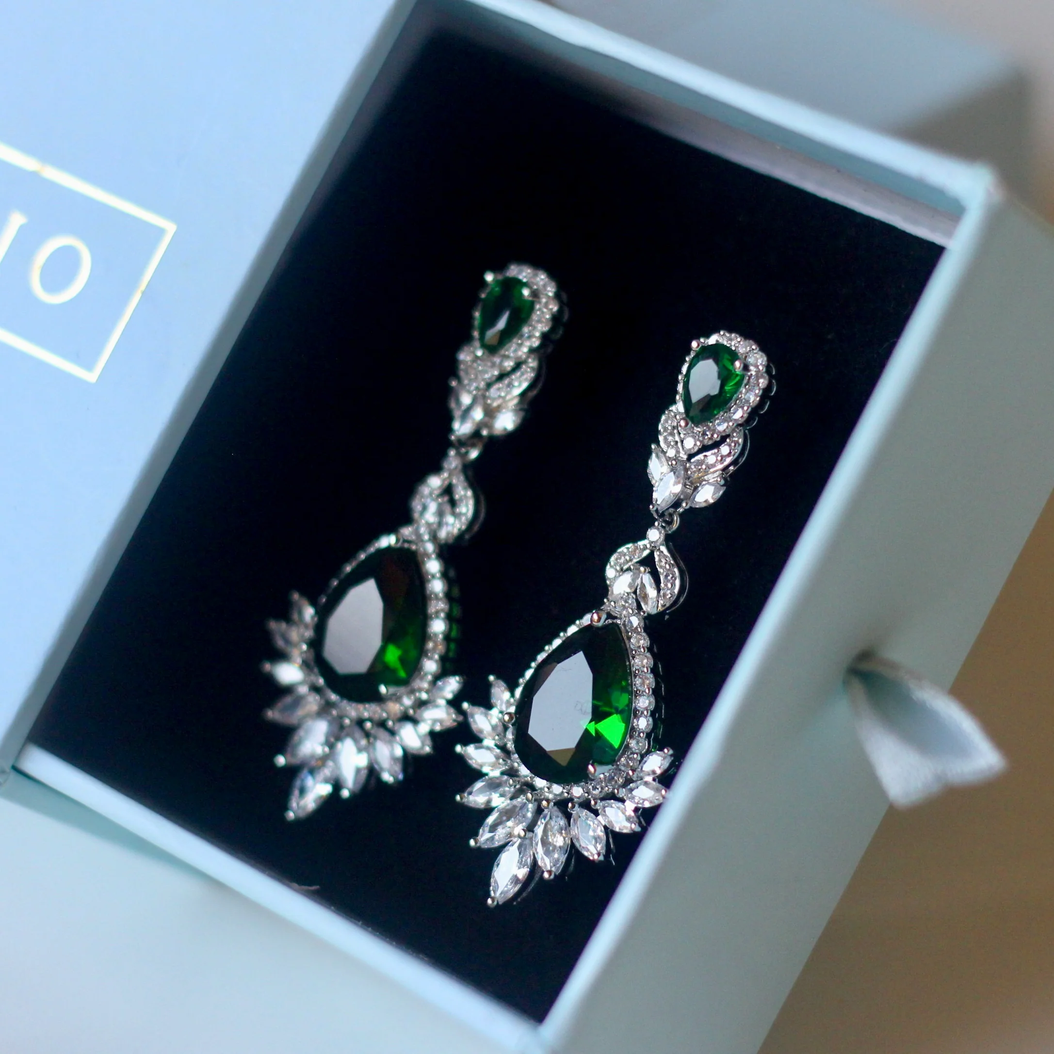 Emron Earrings-Green - Image 9