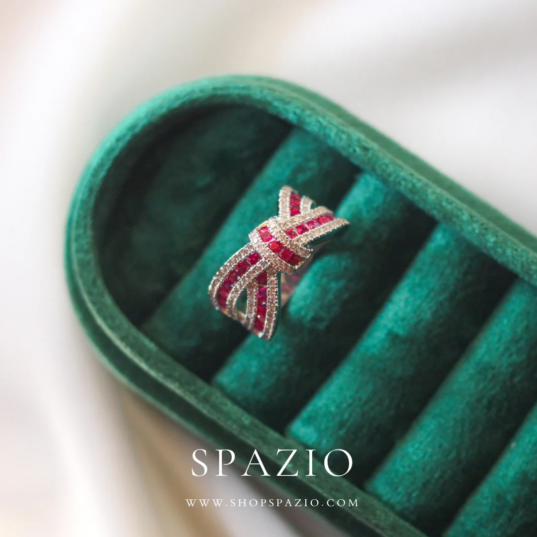 Blush Bloom Bowknot Ring - Image 3