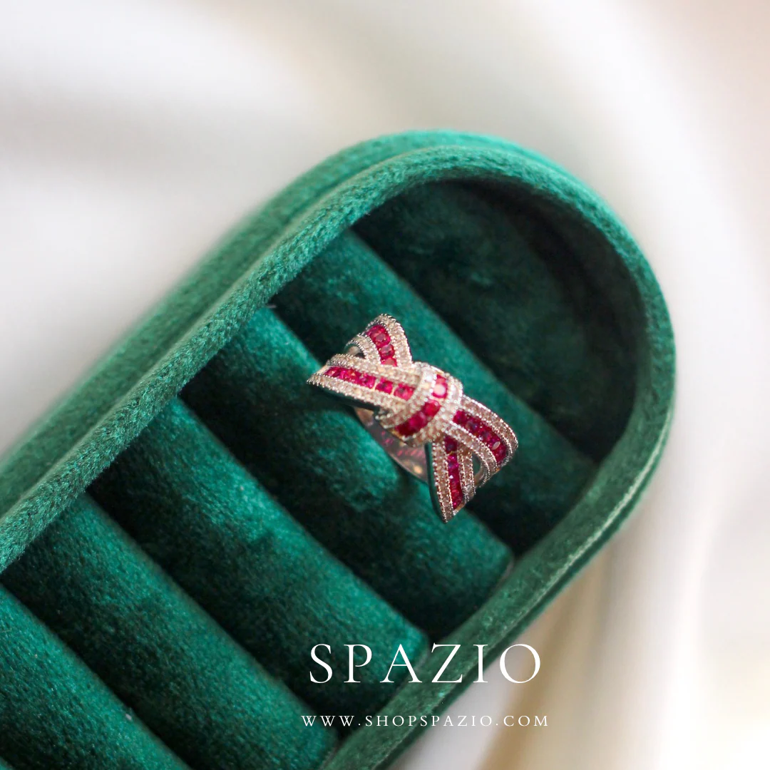 Blush Bloom Bowknot Ring - Image 4