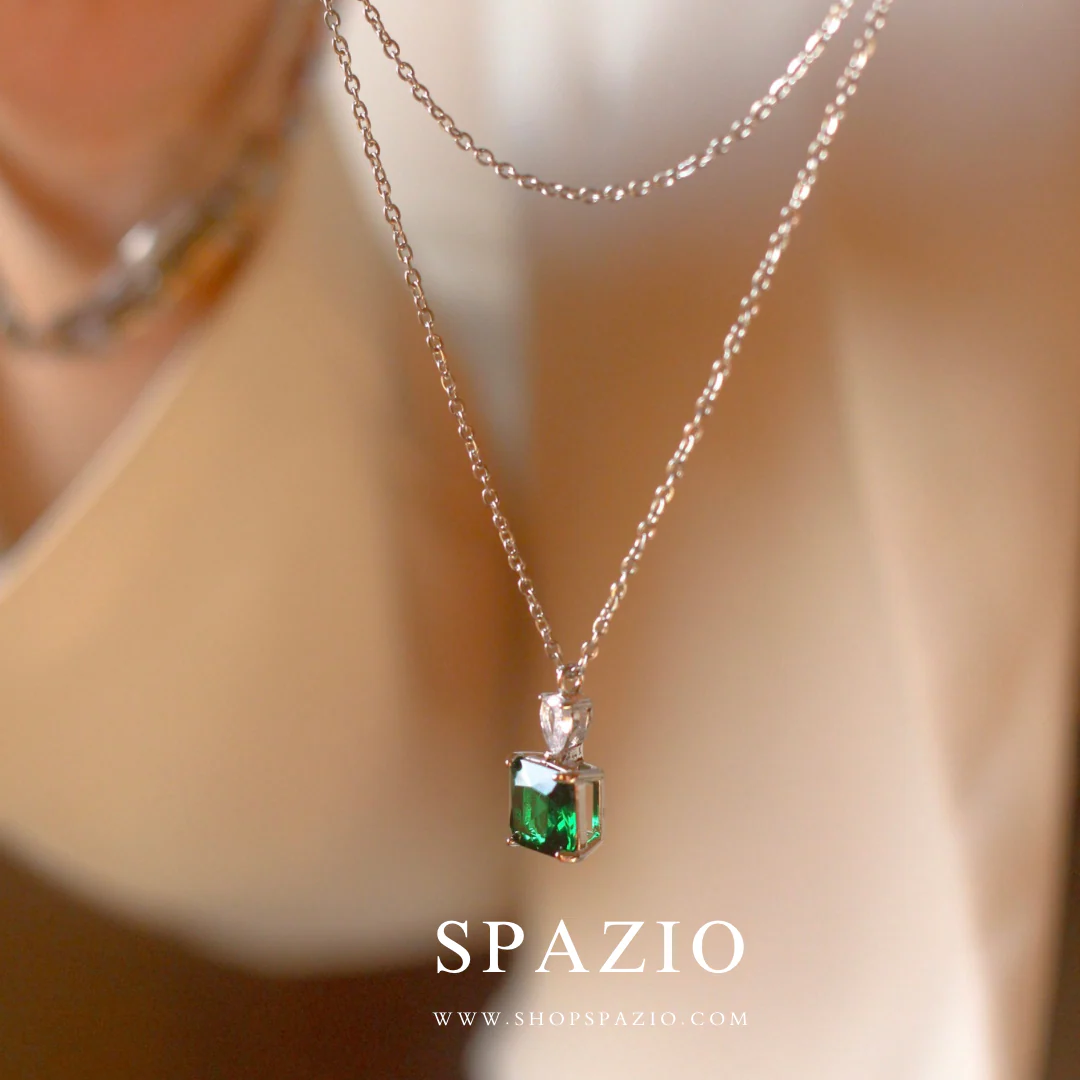 CZ Green Luminous Pendant - Image 3