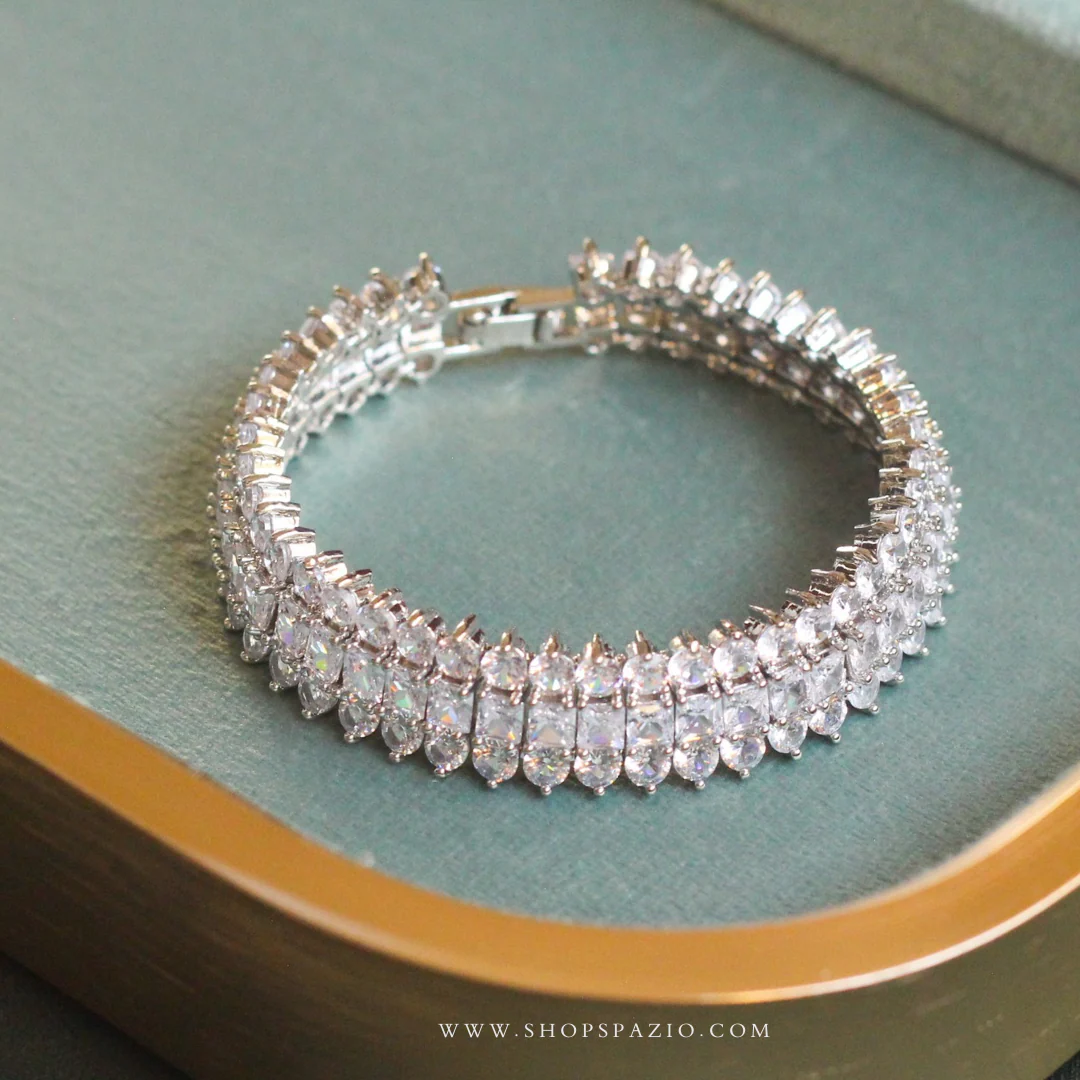 Silver Majesty CZ Bracelet - Image 3