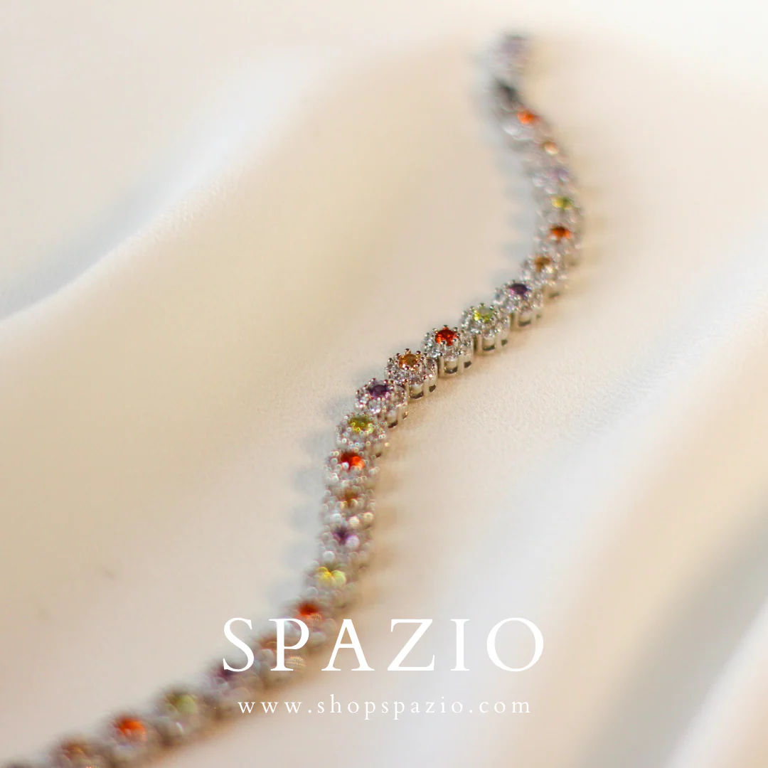 Sterling Blossom Bracelet-Multi Color - Image 7
