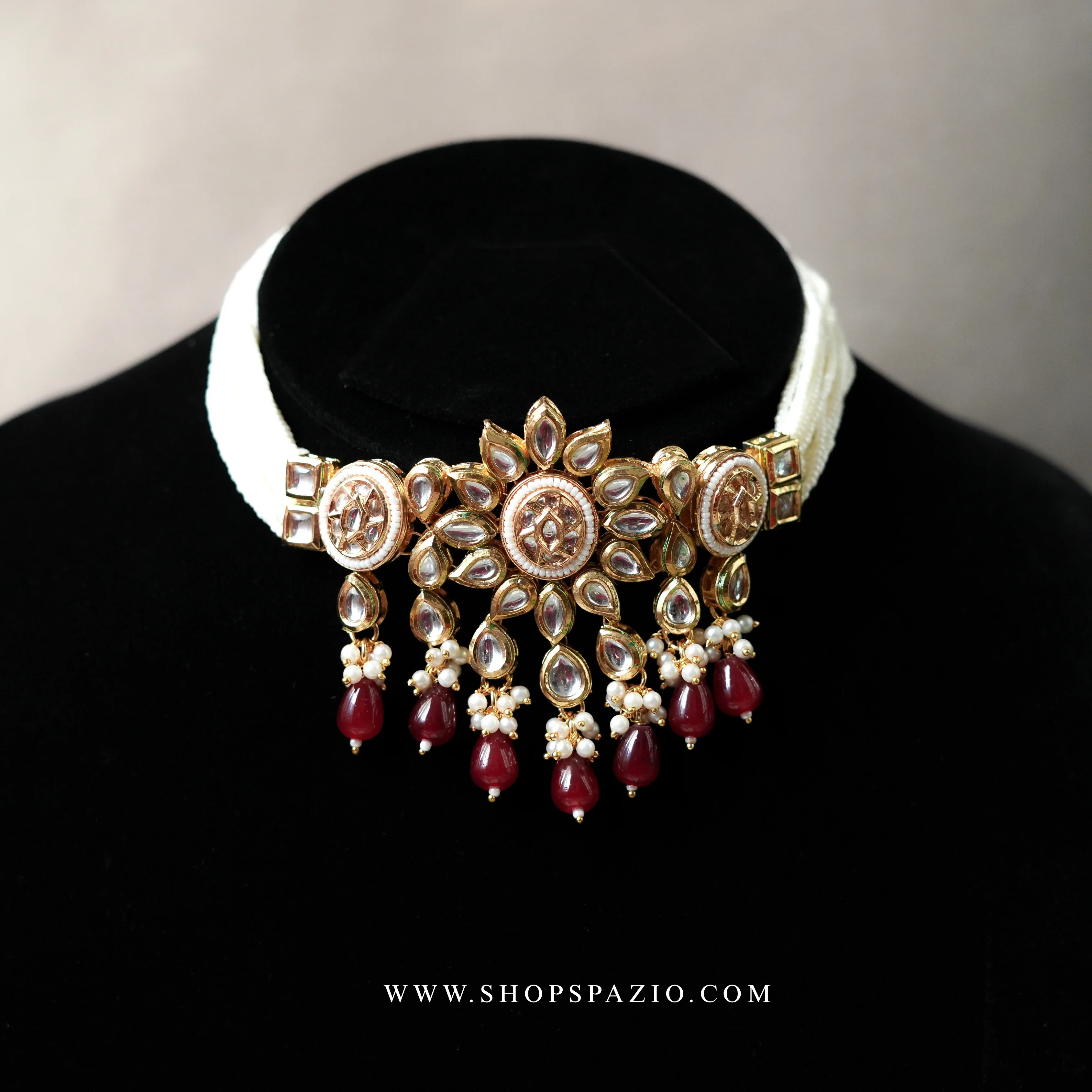 Gulab Kundan Choker Set - Image 5