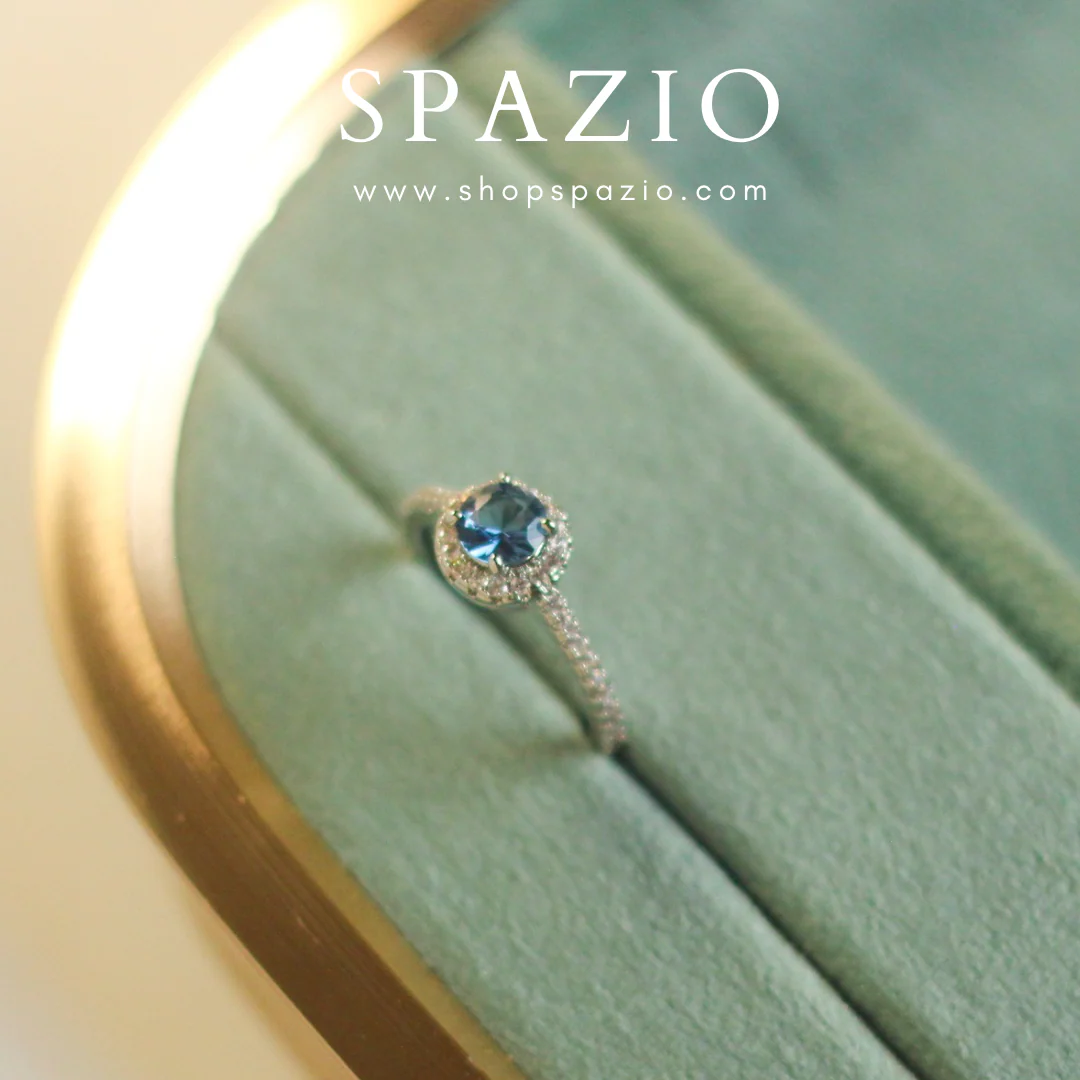 Zinc Blue Whisper Ring - Image 3