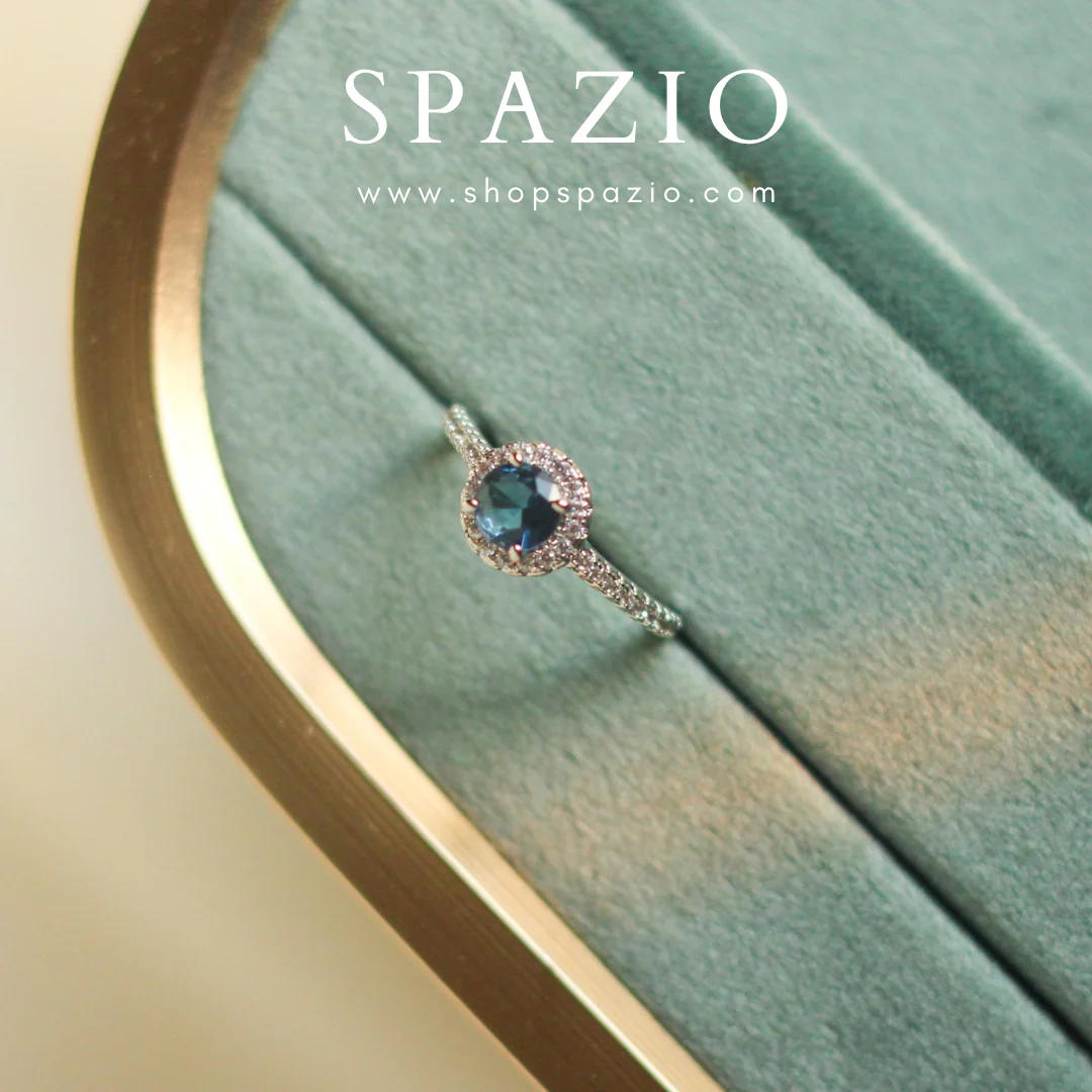 Zinc Blue Whisper Ring - Image 4