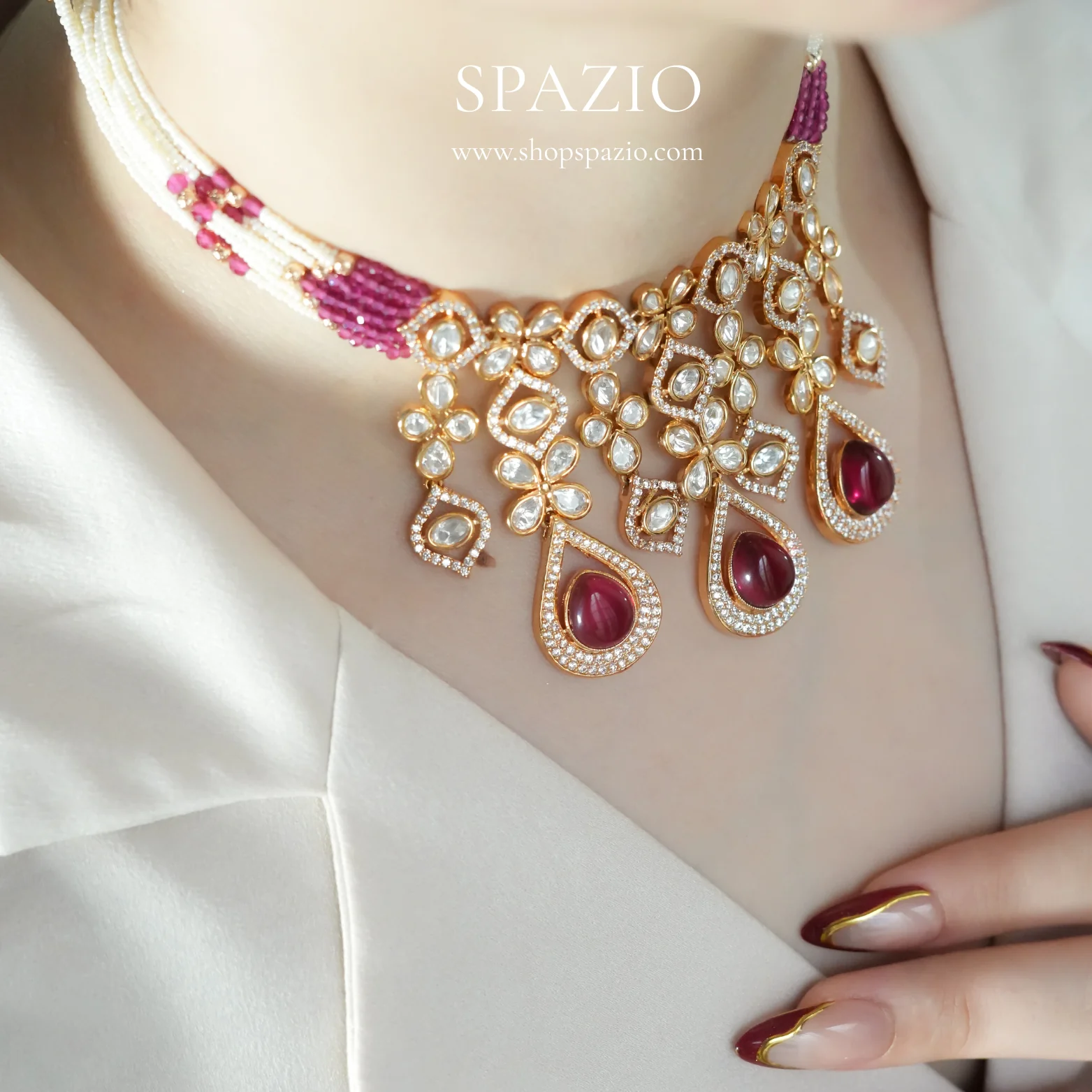 Noor Royale Kundan Choker Set - Image 3