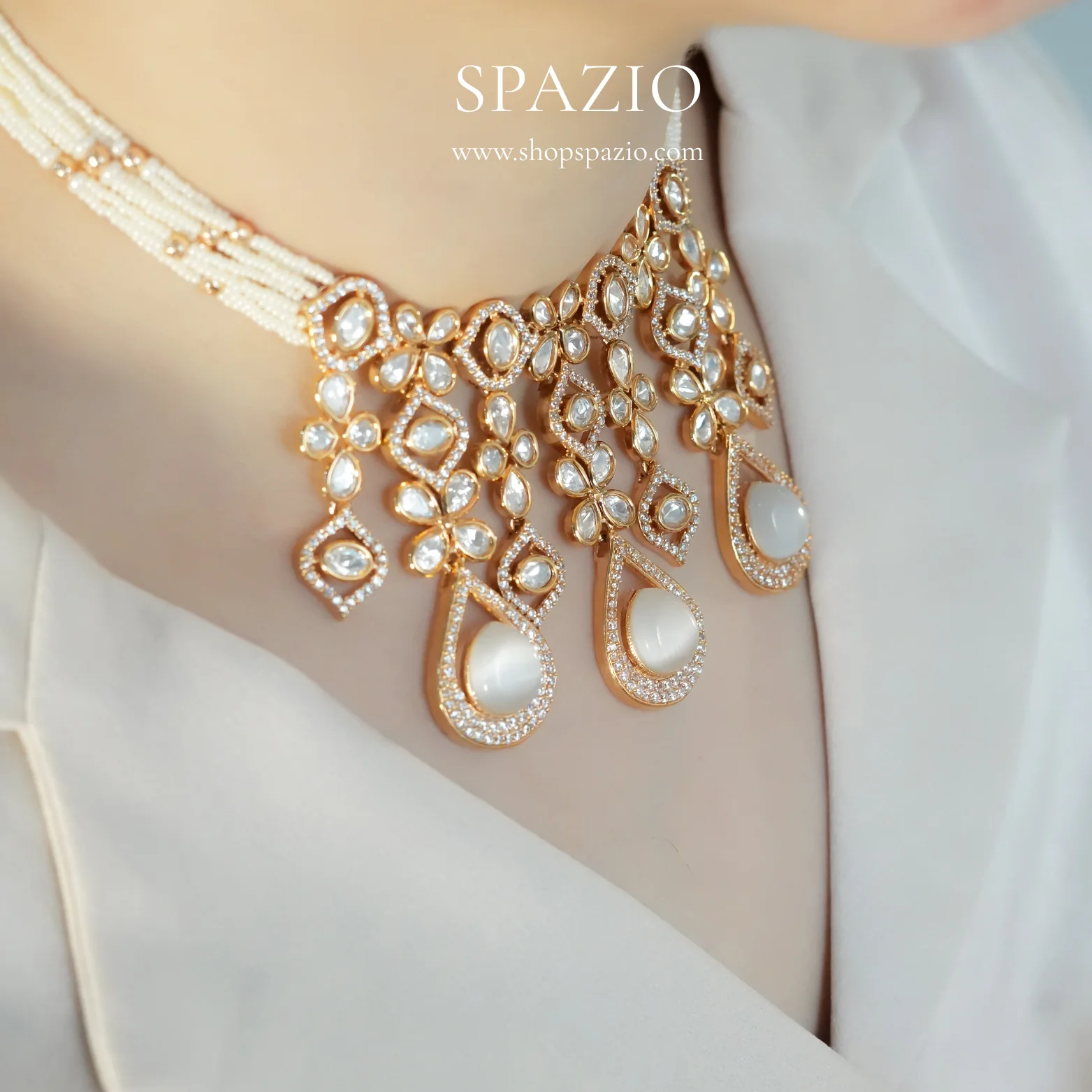 Noor Royale Kundan Choker Set - Image 3