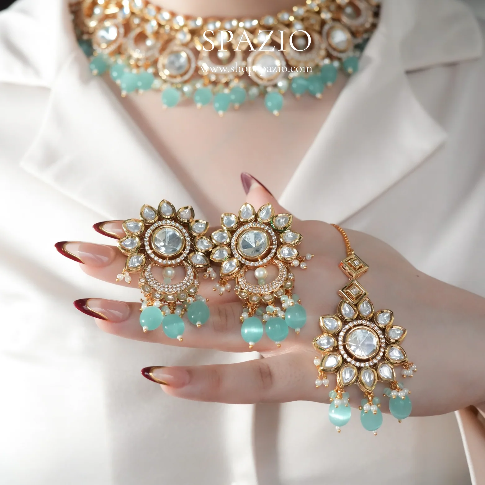 Indian Kundan Heritage Set - Image 4
