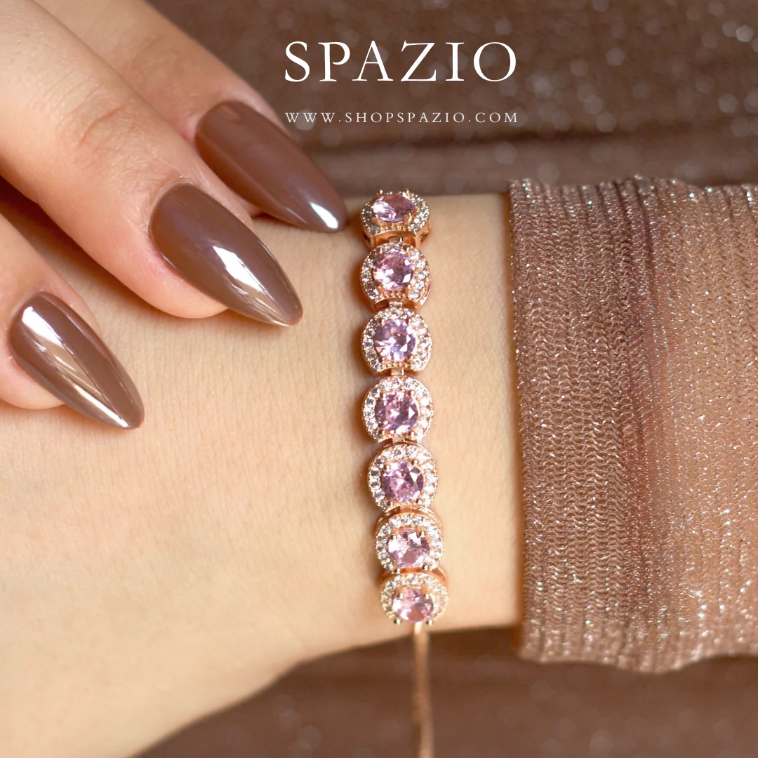 Rosé Radiance Bracelet - Adjustable - Image 3