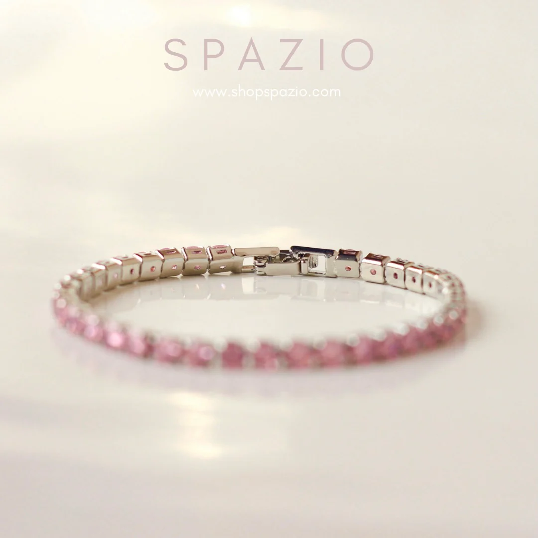 Tennis Bracelet-Pink - Image 3