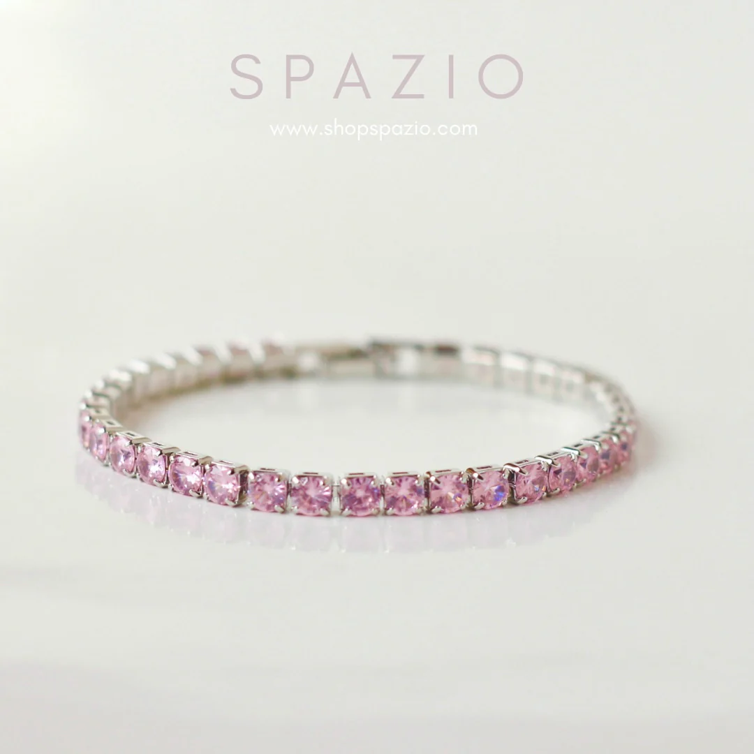 Tennis Bracelet-Pink - Image 4